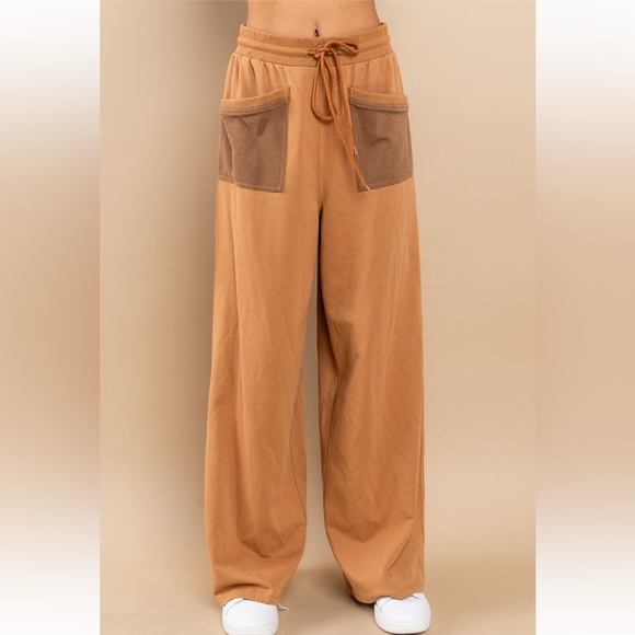 Terry Contrast Sweatshirts and Pants Set - Picture 7 of 9